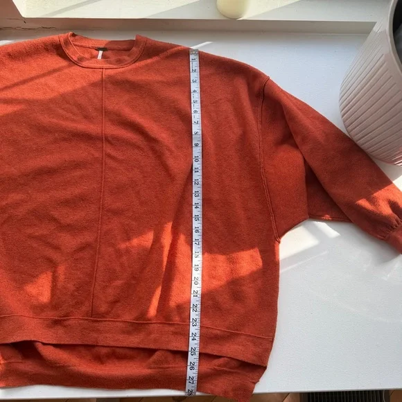 Free People Uptown Pullover Sweat in Salsa Bravo Size Small - Picture 11 of 12